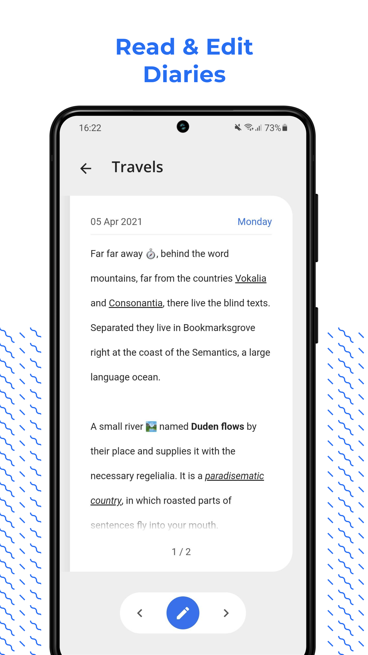 Diary (Free) by Storytics with Pin gallery image