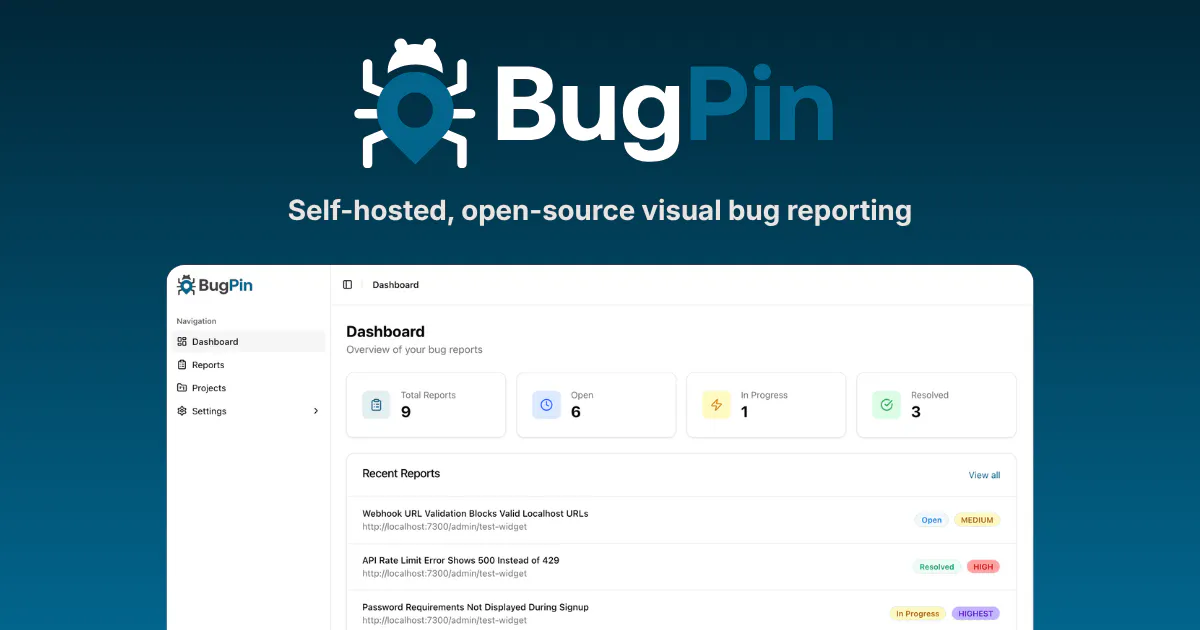 BugPin 제품 배너