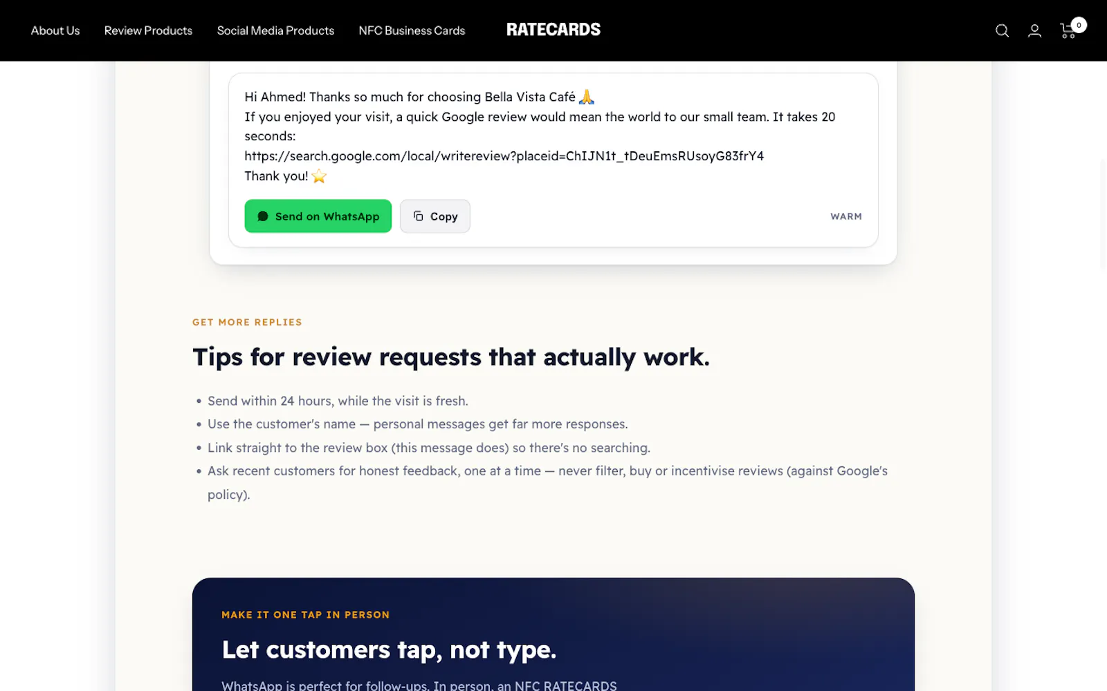 RATECARDS Free Review Tools screenshot 2