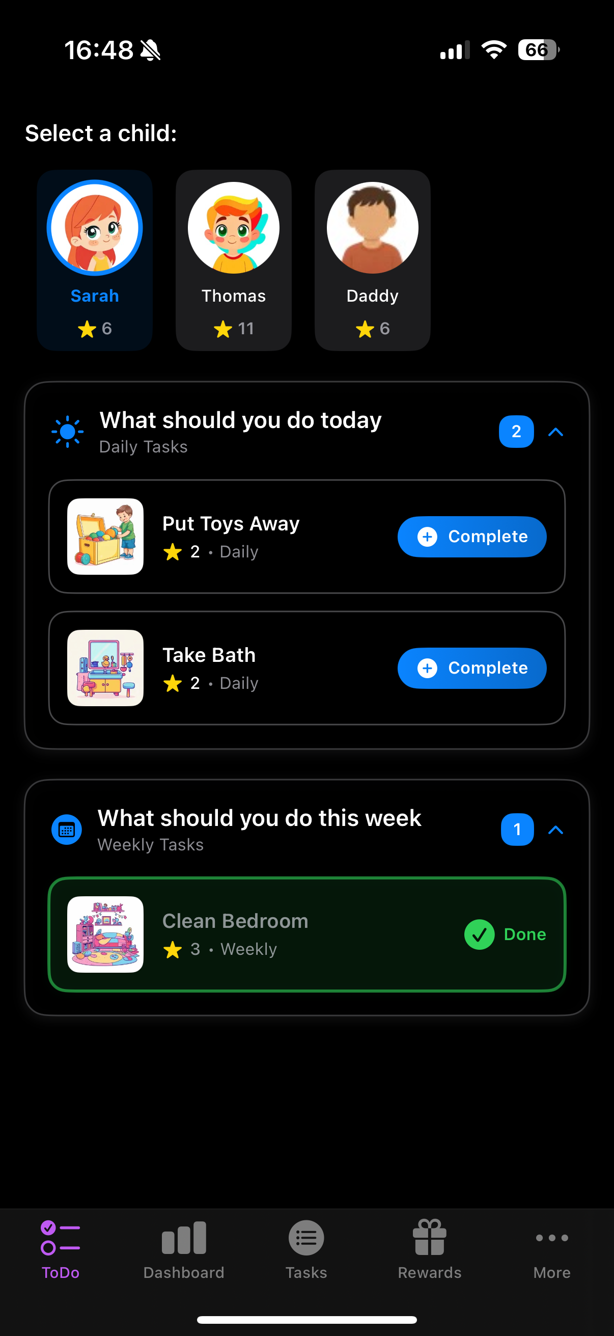 Média Fascinant - Système de récompense d'étoiles numériques pour les familles |Application iOS Chore 2