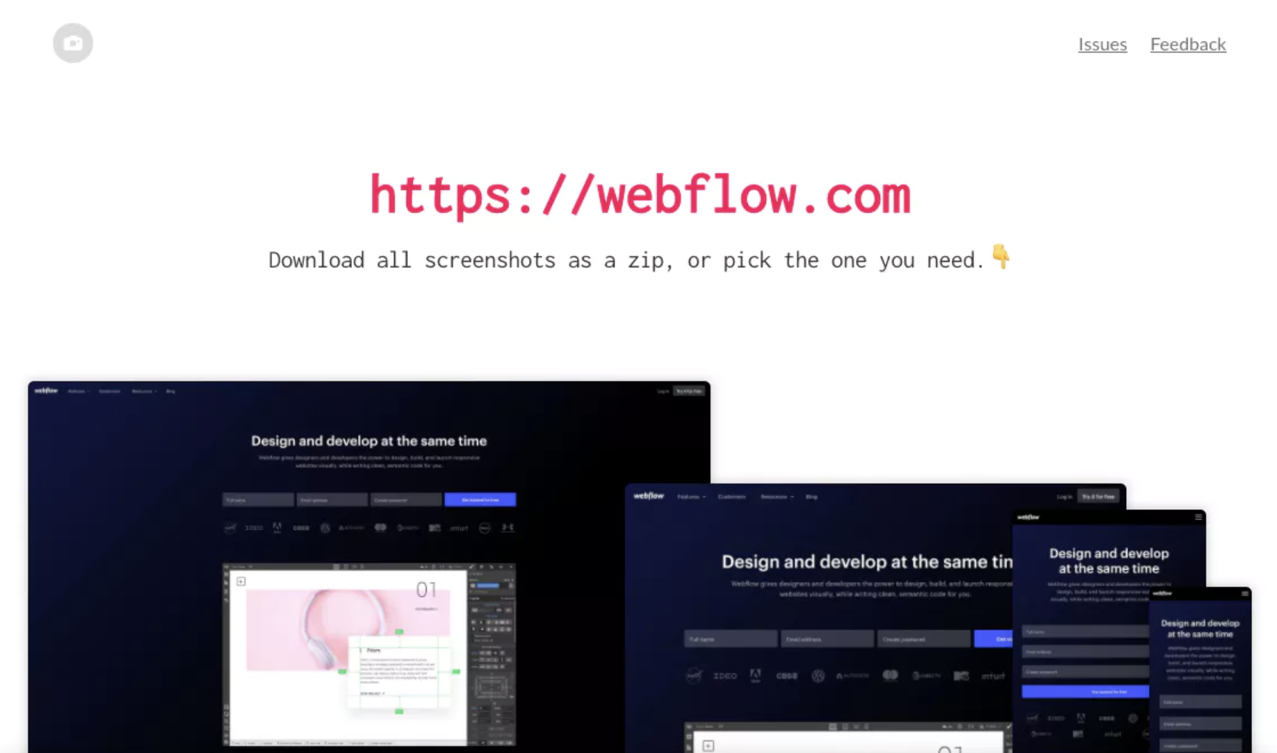 Responsive Screenshots Image