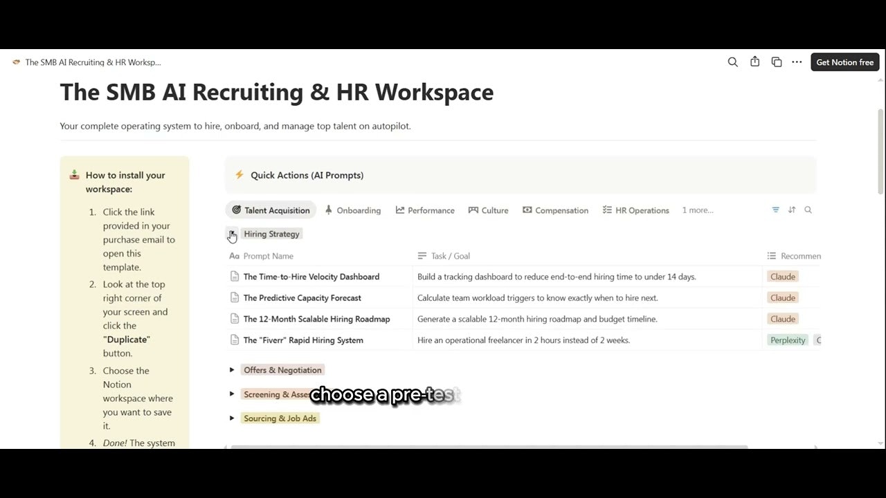 The SMB AI Recruiting & HR Workspace gallery image