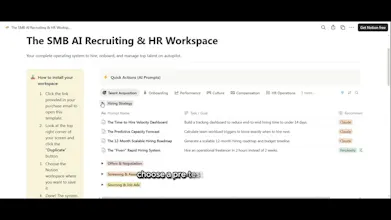 The SMB AI Recruiting & HR Workspace gallery image