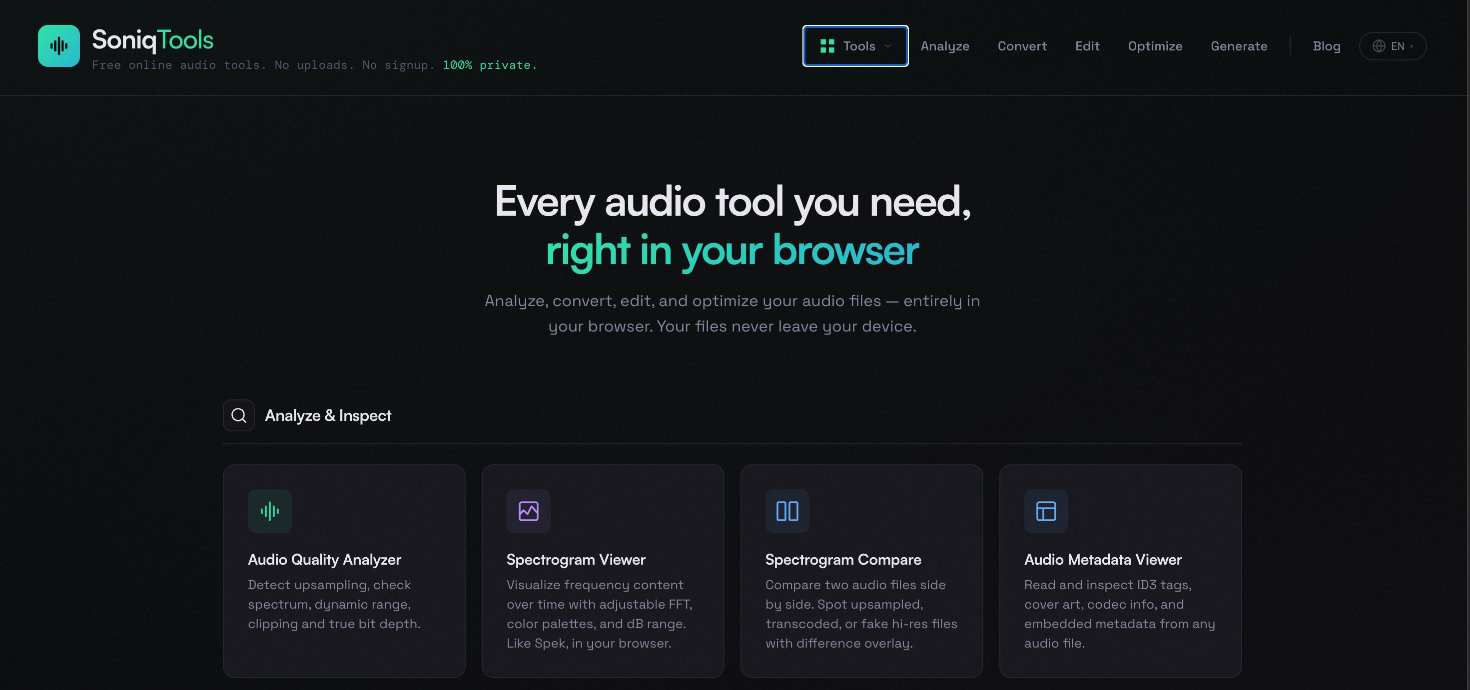 SoniqTools gallery image