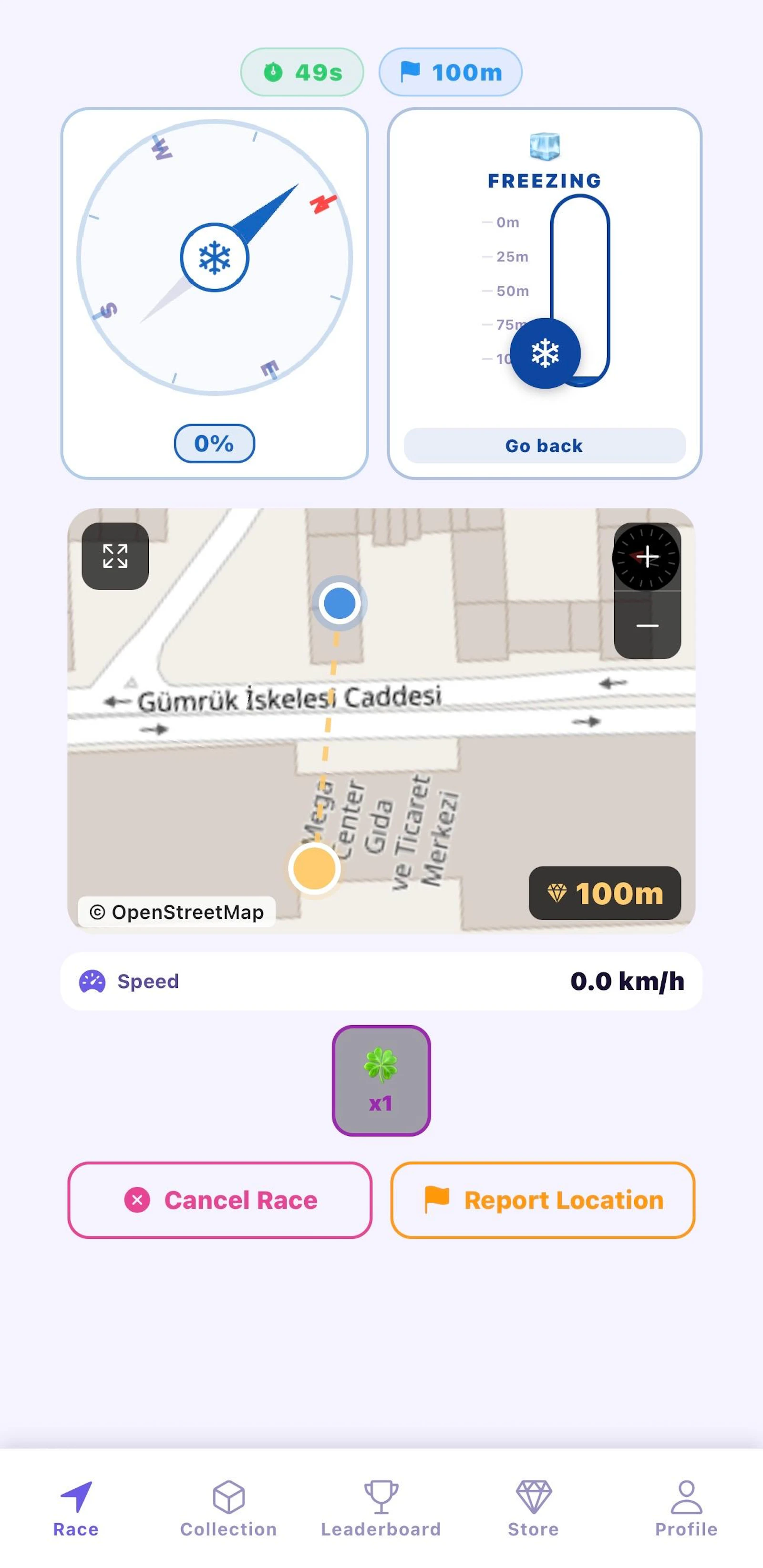 GPS Treasure: 100m Race screenshot 3