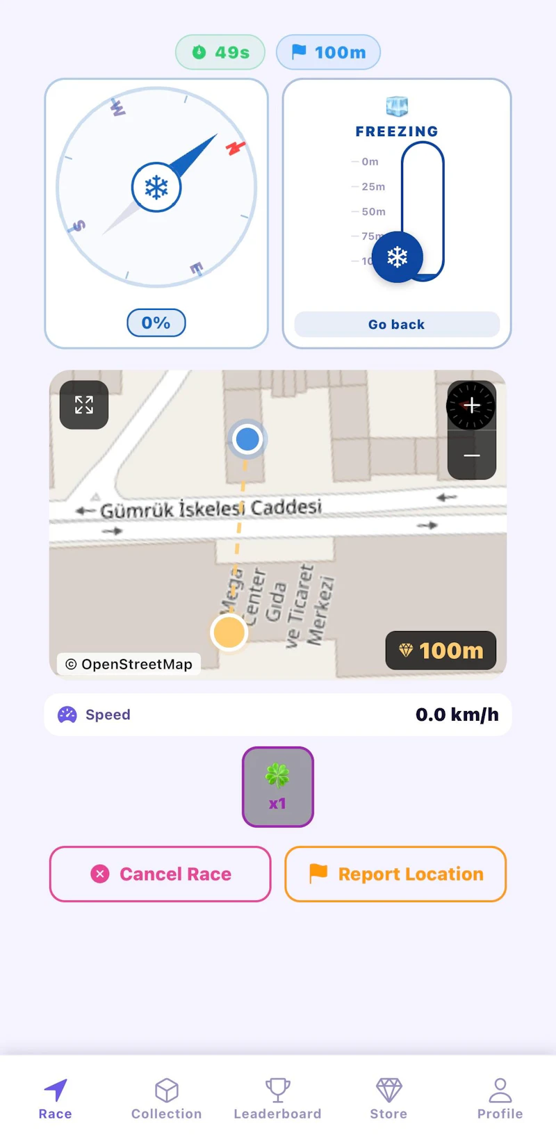 GPS Treasure: 100m Race screenshot 3