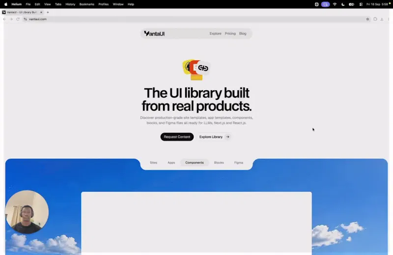 VantaUI screenshot 1 (video preview)