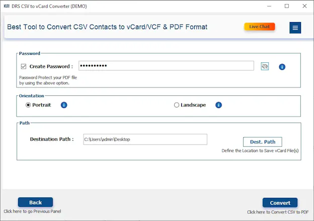 MigrateEmails CSV to vCard Converter gallery image