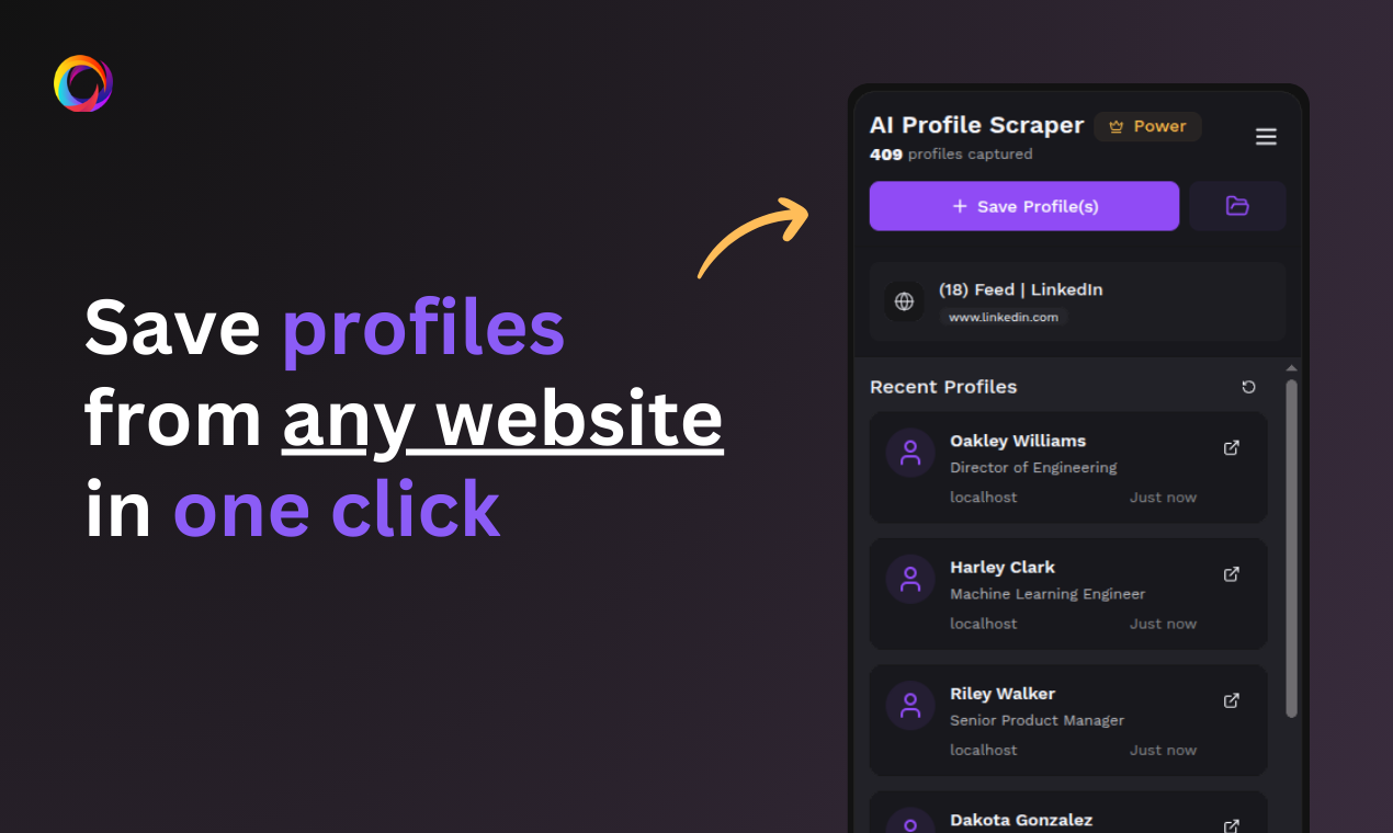 Profilespers - Tek tıklamayla evrensel profil kazıyıcı medya 1