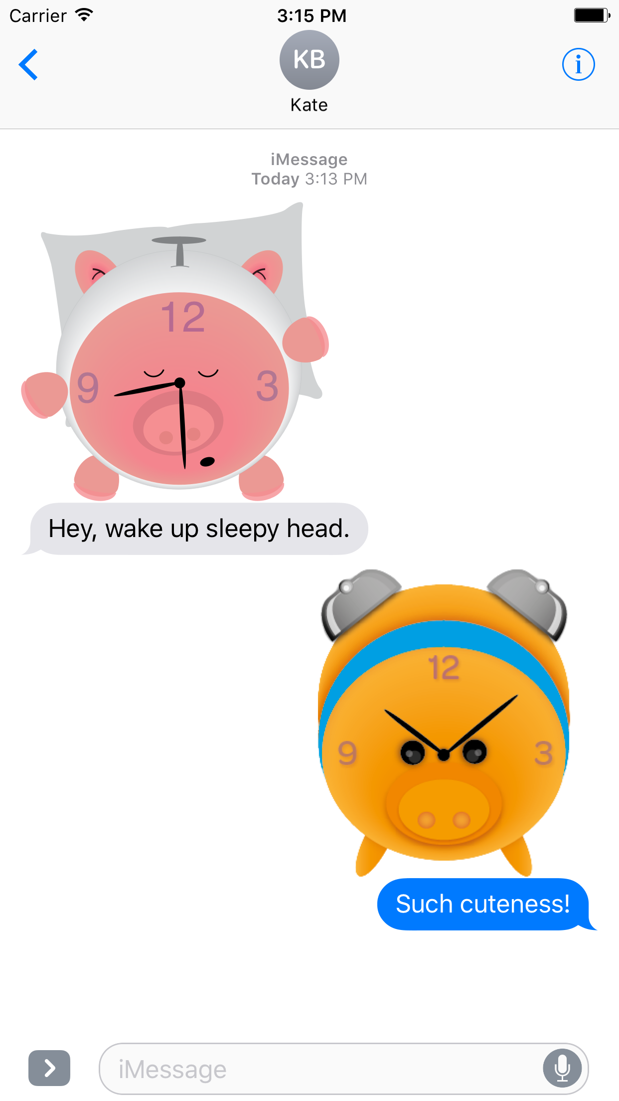 PiggyAlarm (iMessage sticker pack) gallery image