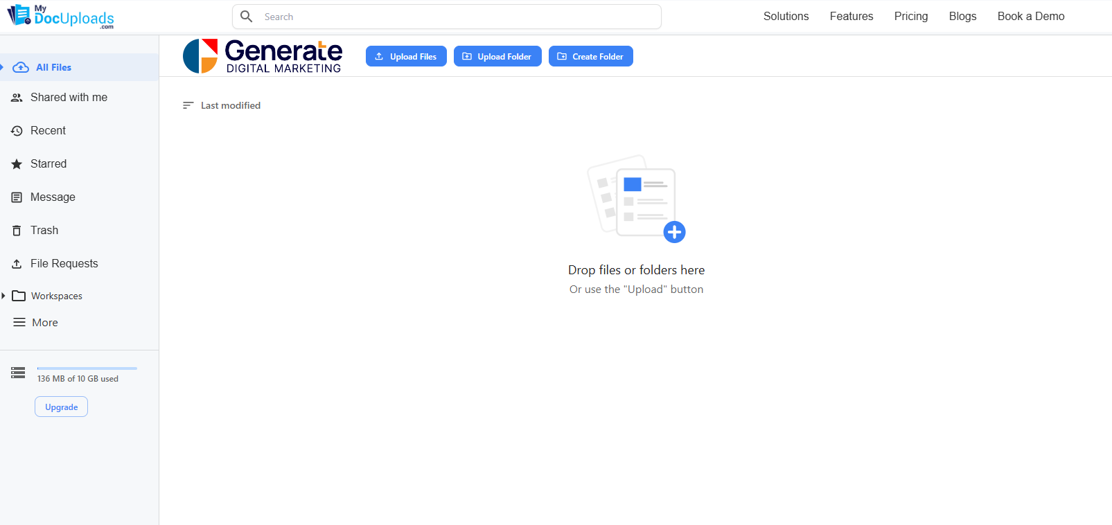 MyDocUploads - Main product screenshot demonstrating key features and user interface