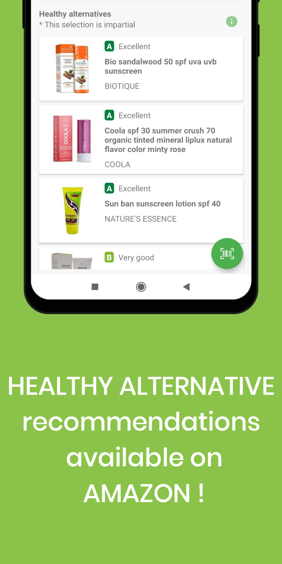 Healthy Cosmetics - Product scan gallery image