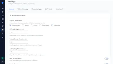 SecureAuth β Enterprise WordPress 2FA gallery image