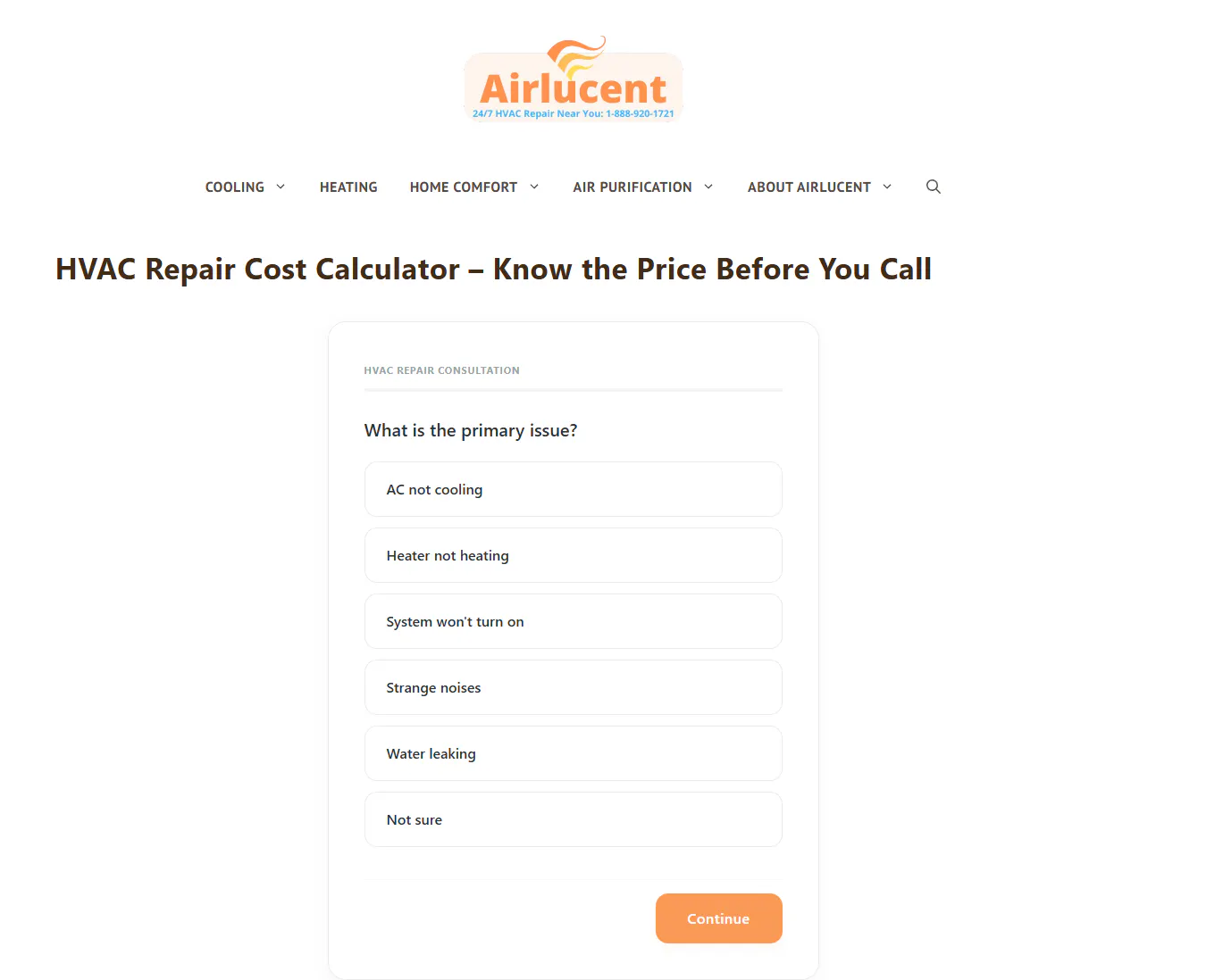 Airlucent 제품 배너
