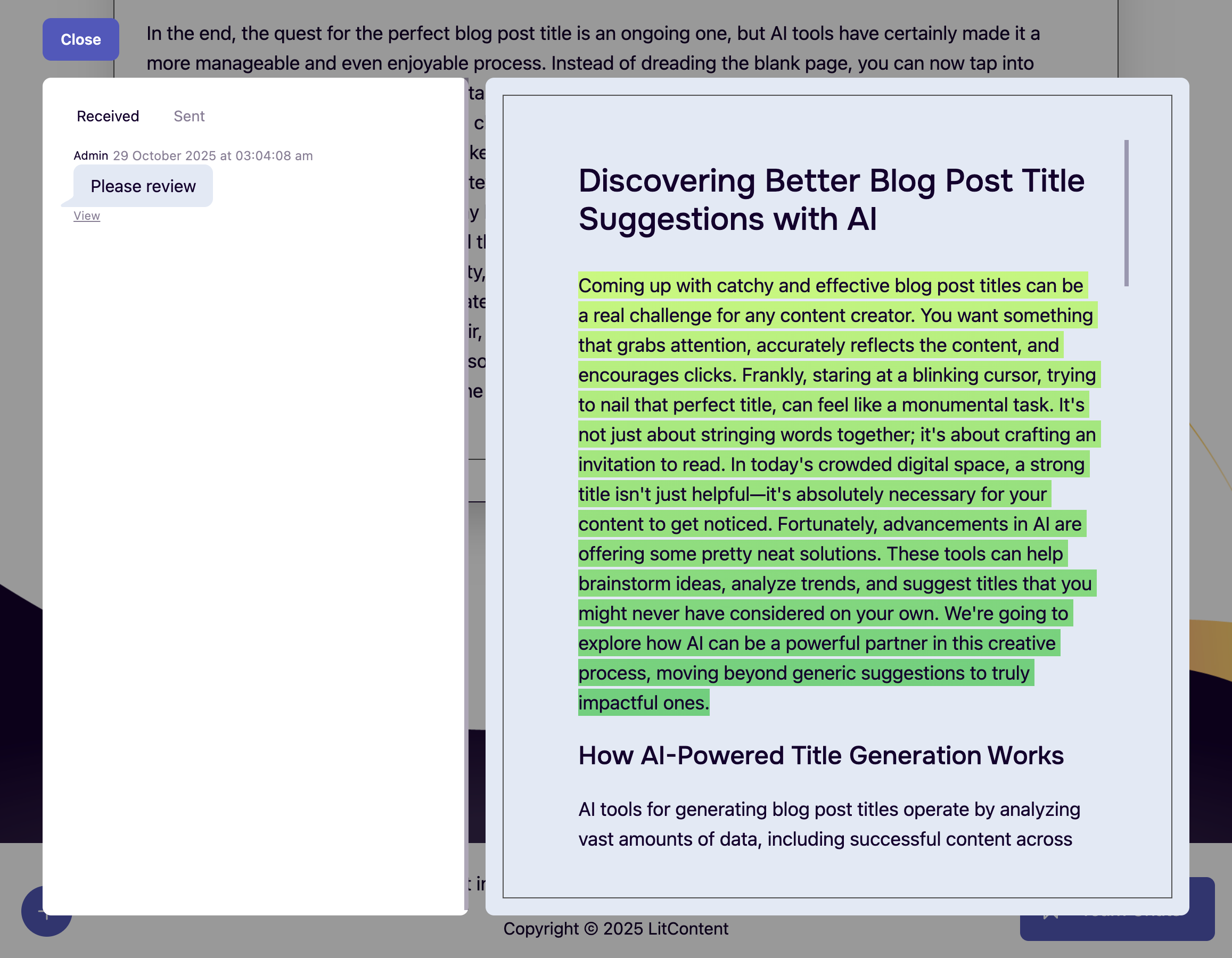 LitContent gallery image