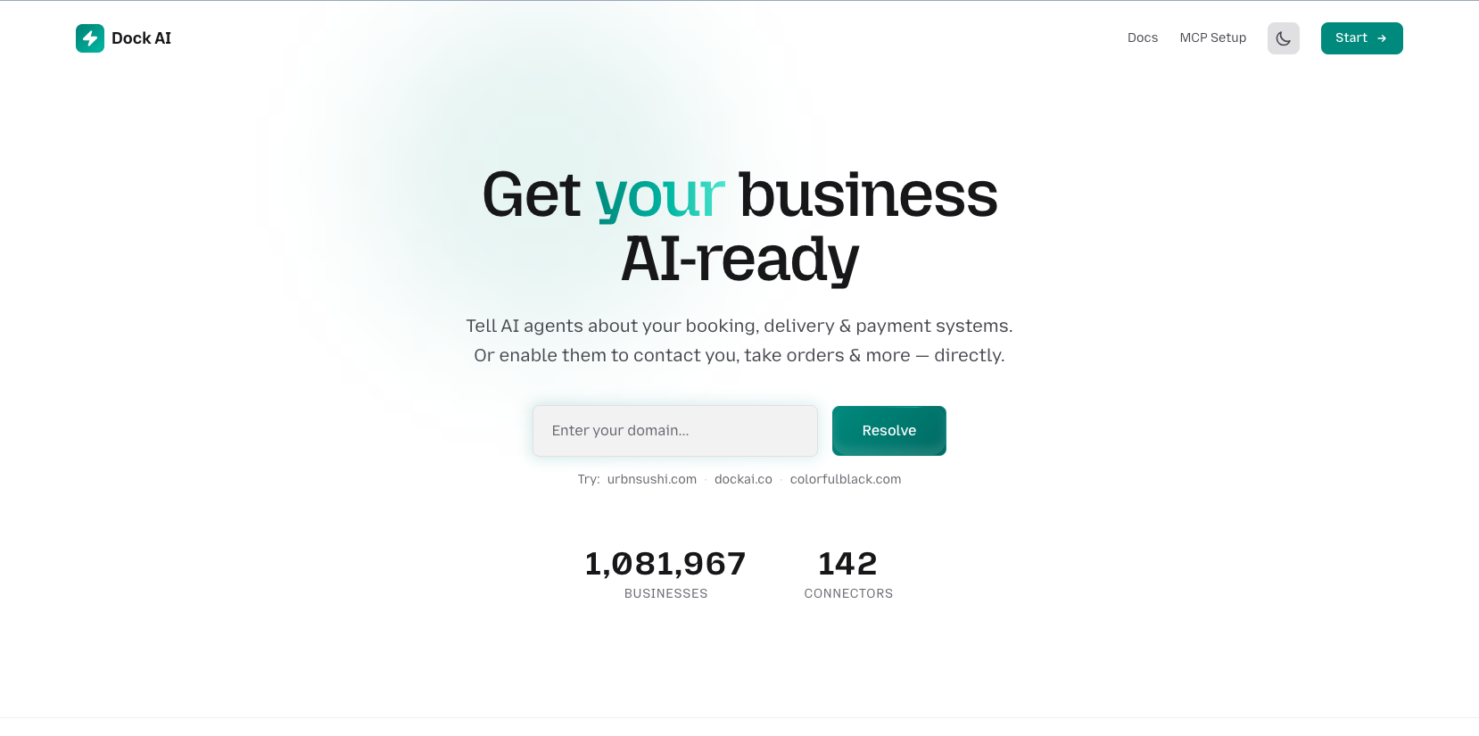 Dock AI - Main product screenshot demonstrating key features and user interface