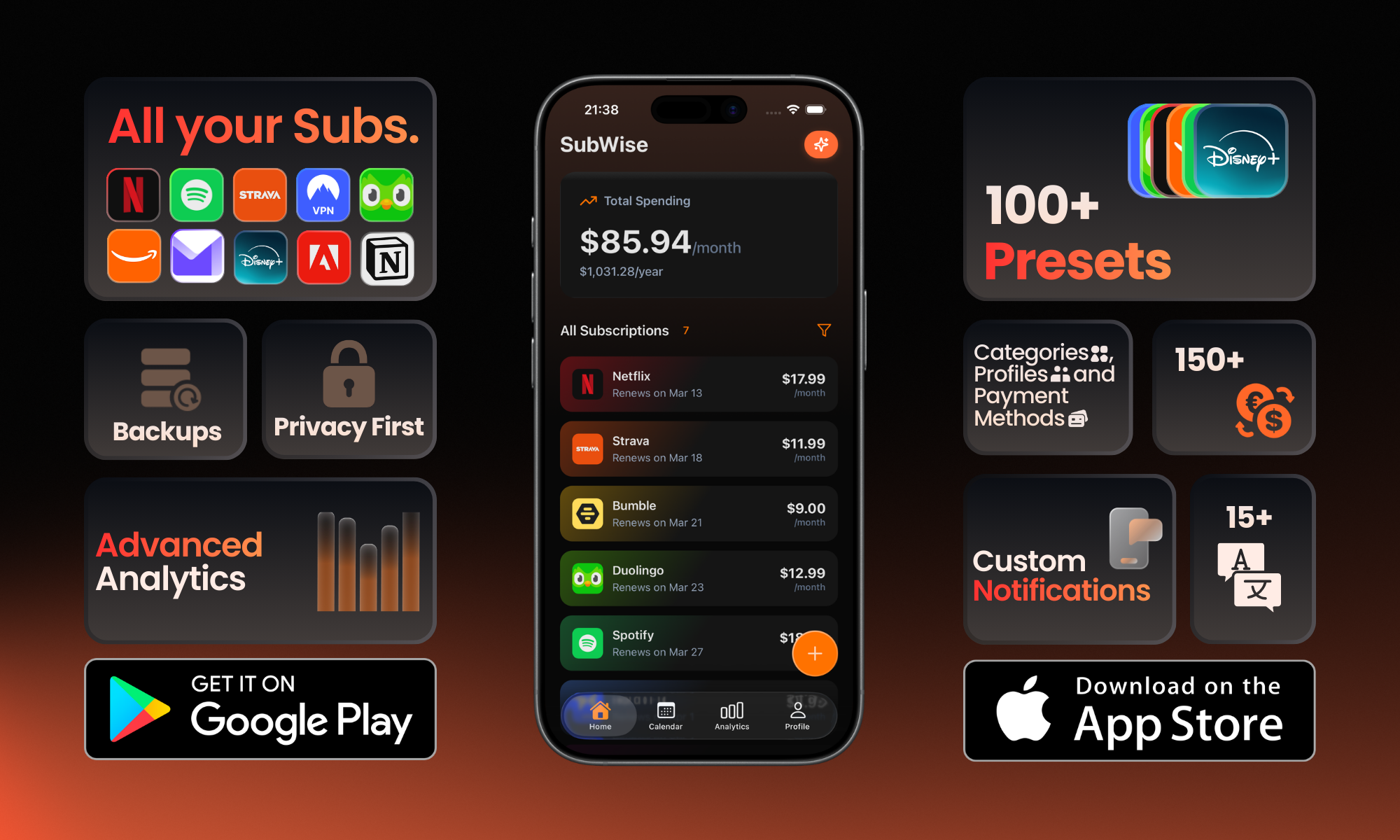 SubWise gallery image