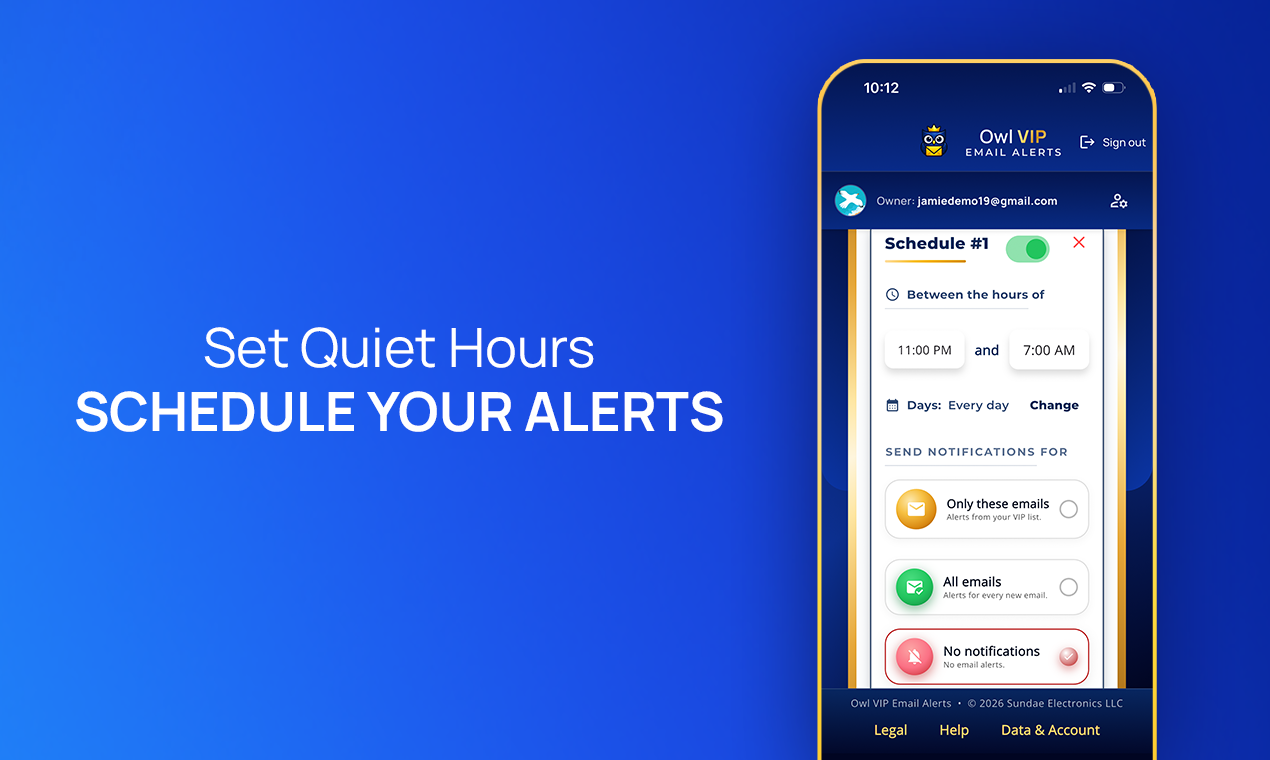 Owl VIP Email Alerts gallery image