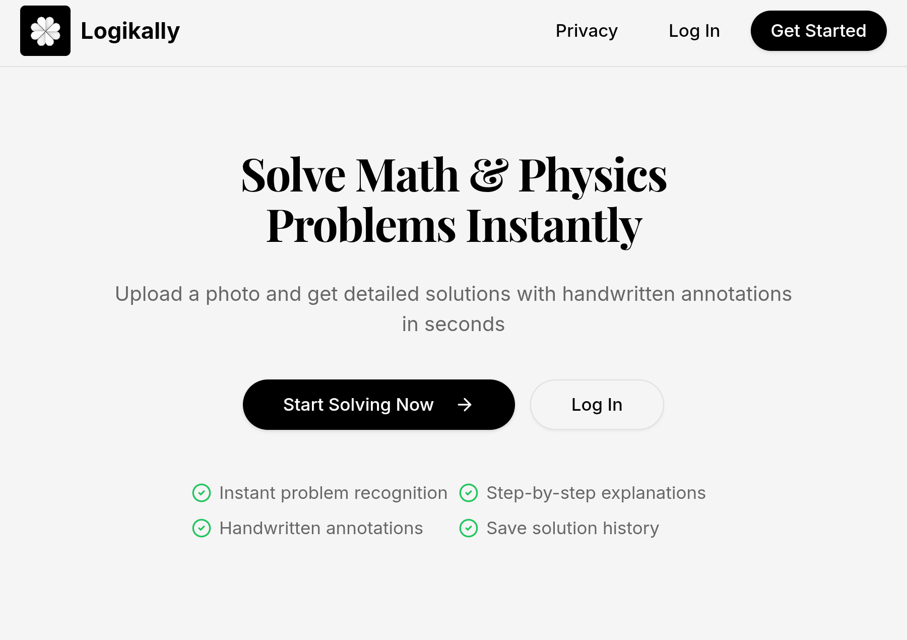 Logikally - Main product screenshot demonstrating key features and user interface