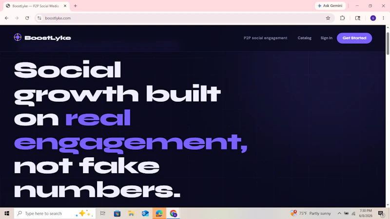 BoostLyke — P2P Social Media Exchange screenshot 4
