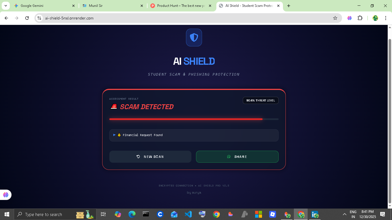 AI Shield Pro - Product Hunt launch logo