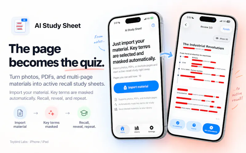 AI Study Sheet screenshot 2