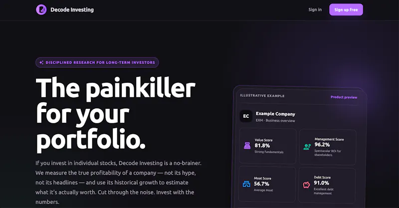 Decode Investing screenshot 1