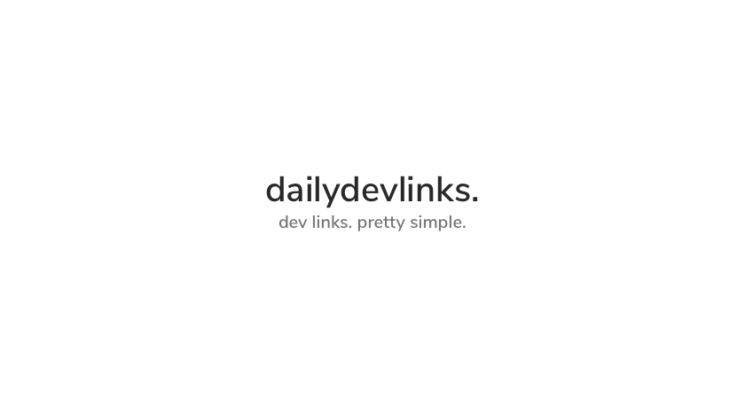 dailydevlinks. gallery image
