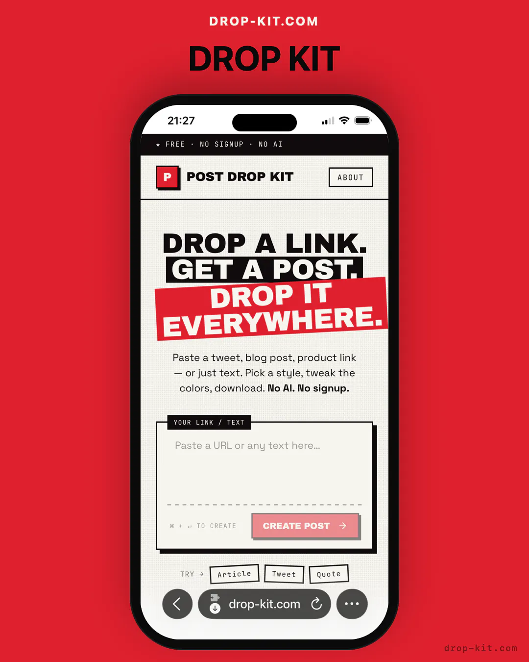 Drop Kit is launching gallery image