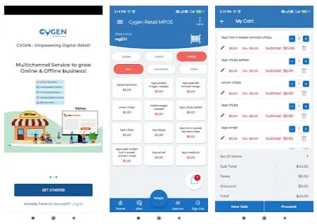 CYGEN Retail POS & Billing App
