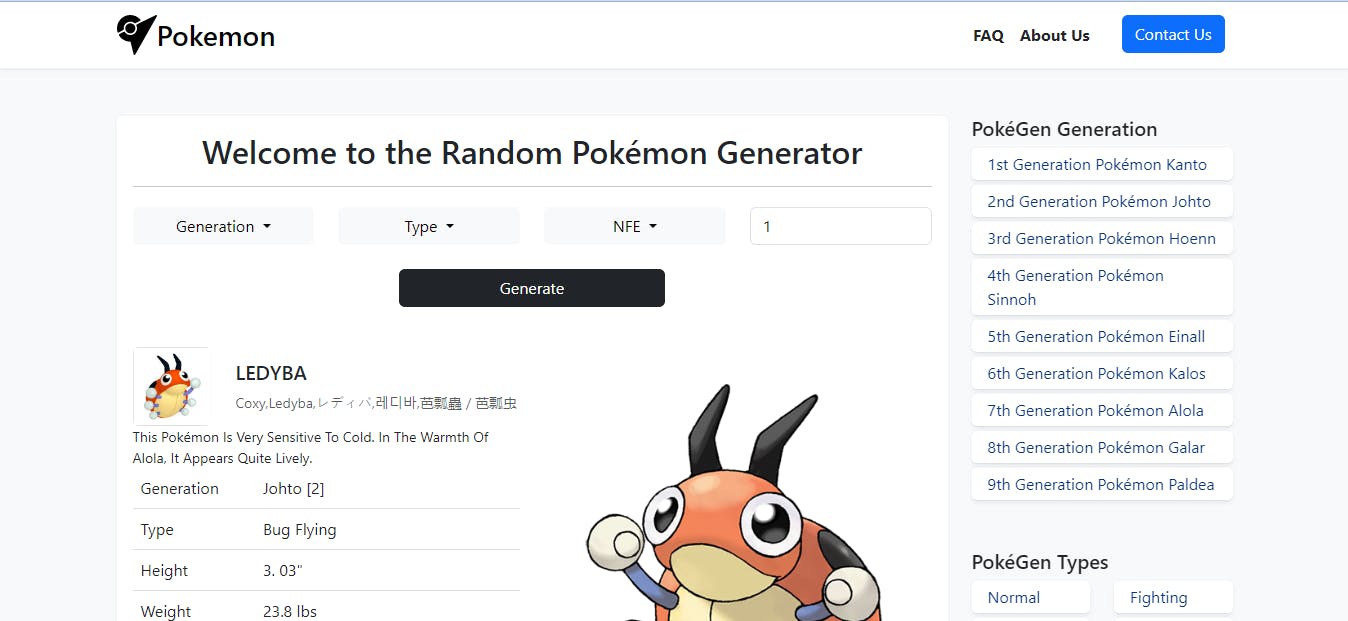 Random Pokemon Generator media 1