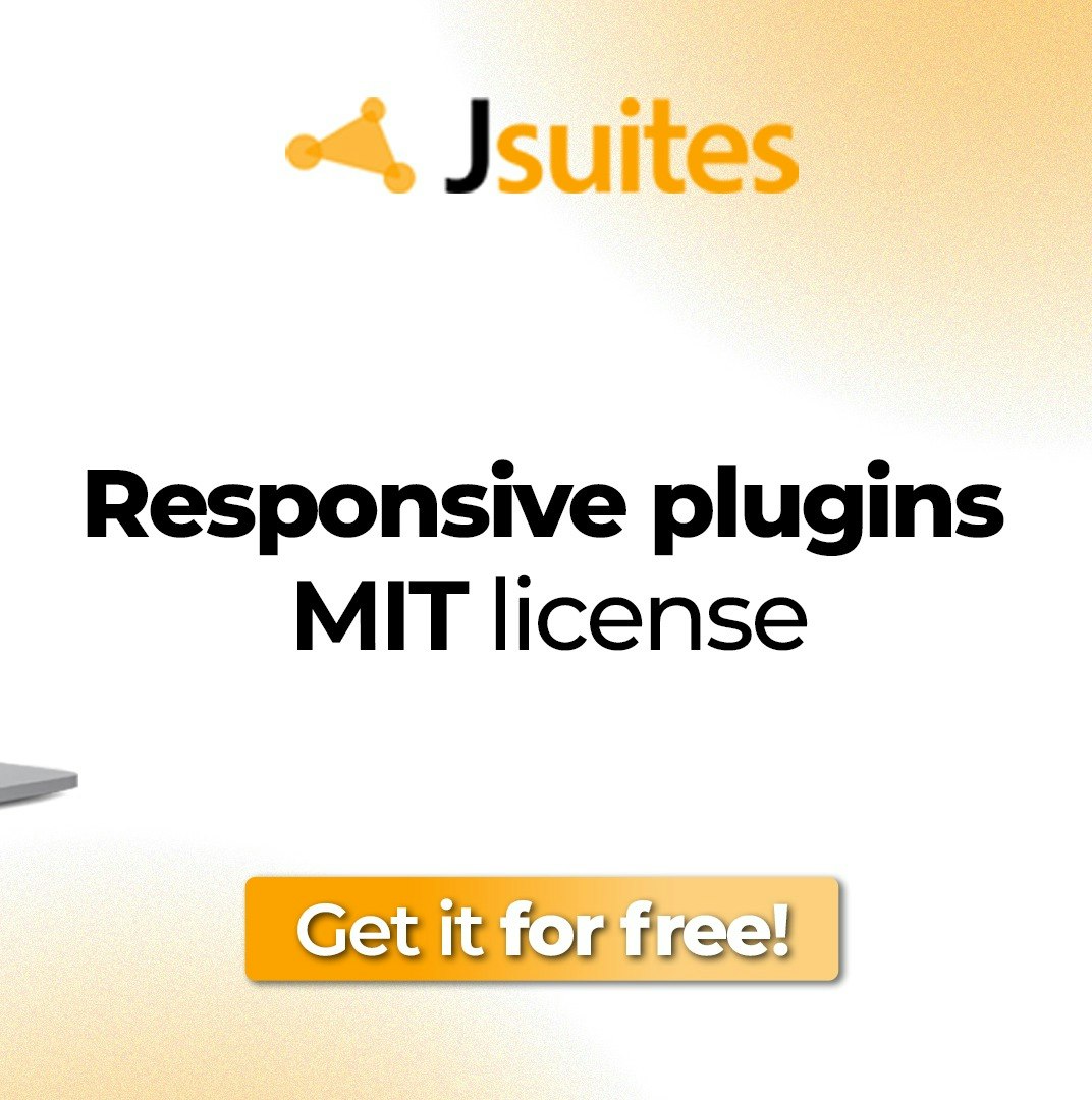 JSuites - JSUITES：超轻质Web组件和插件，免费（麻省理工学院）媒体2