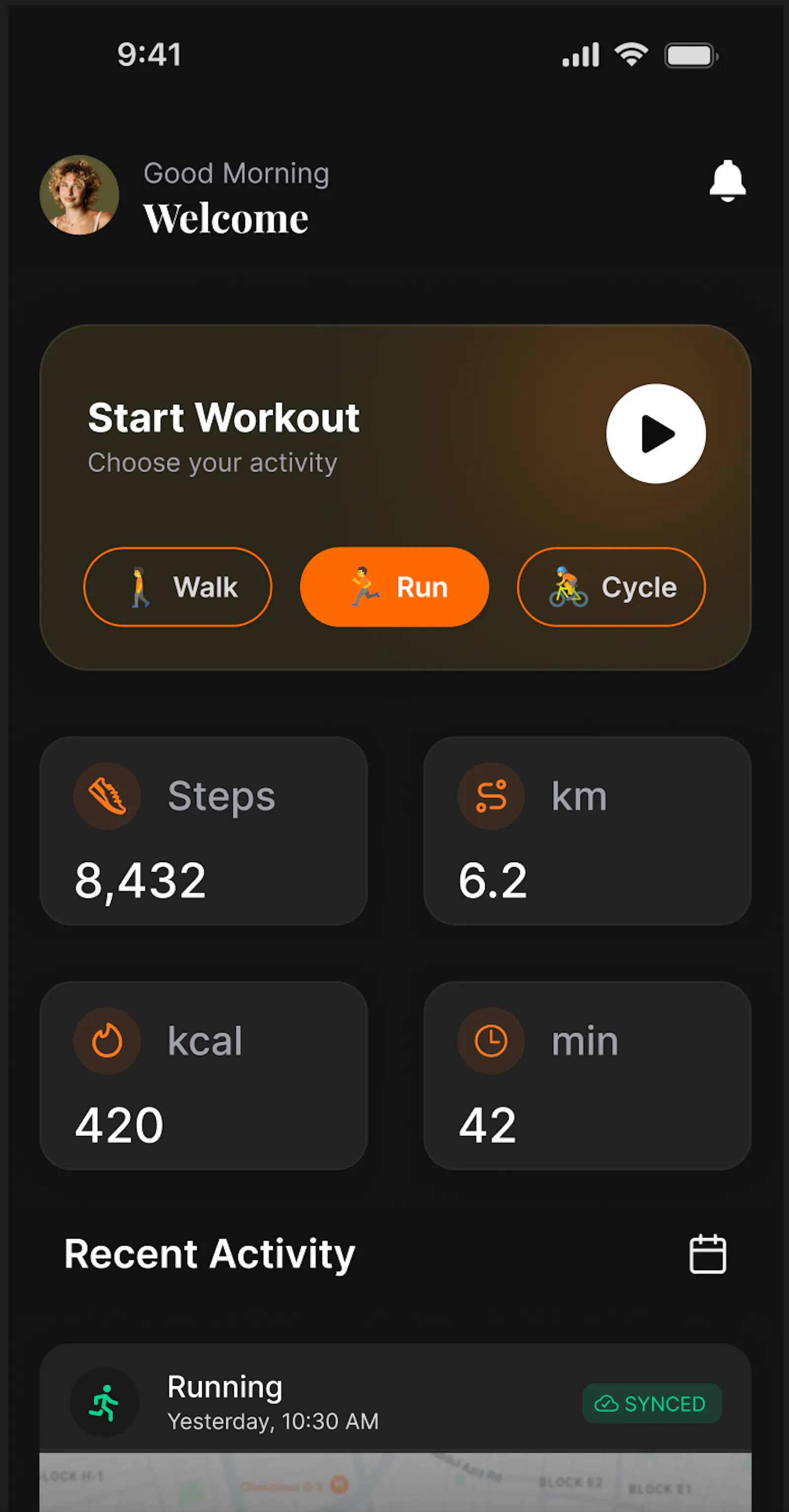 MapStride: Run & Walk Tracker screenshot 2