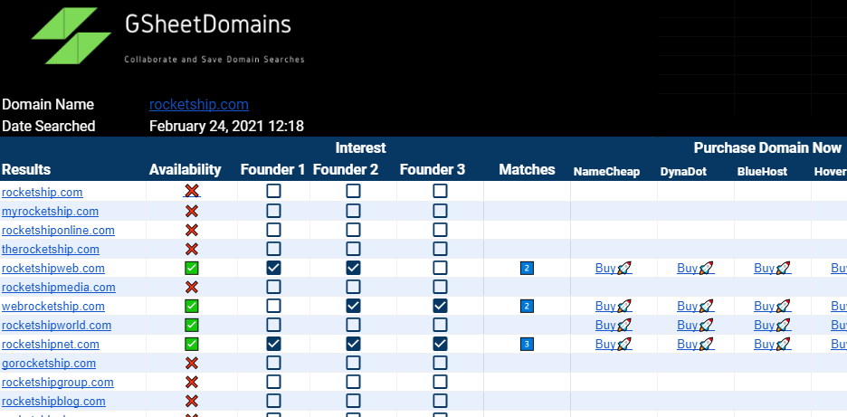 GSheetDomains gallery image