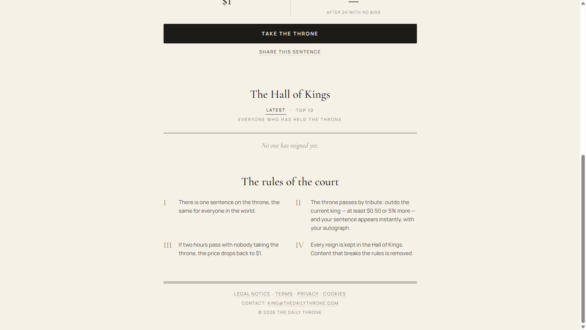 The Daily Throne gallery image