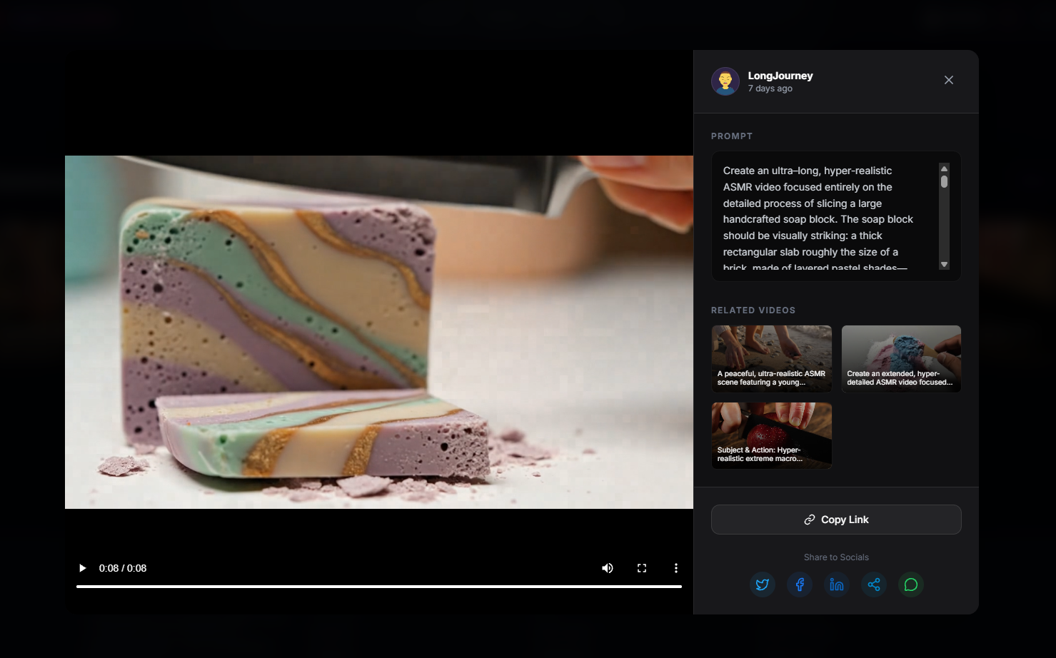 asmr-ai.online - Screenshot 2 showing product features and functionality