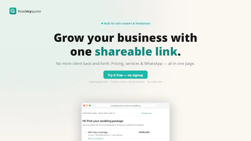 Readmyquote screenshot 1