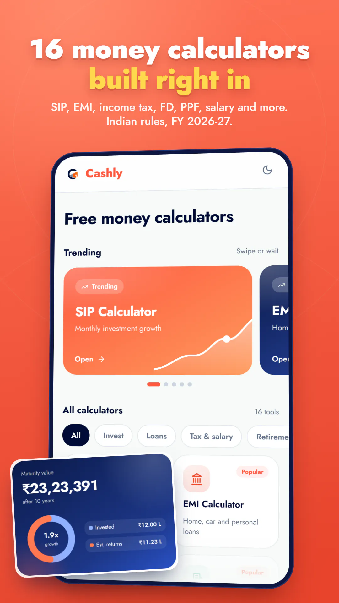 Cashly: Expense, EMI & Debt gallery image