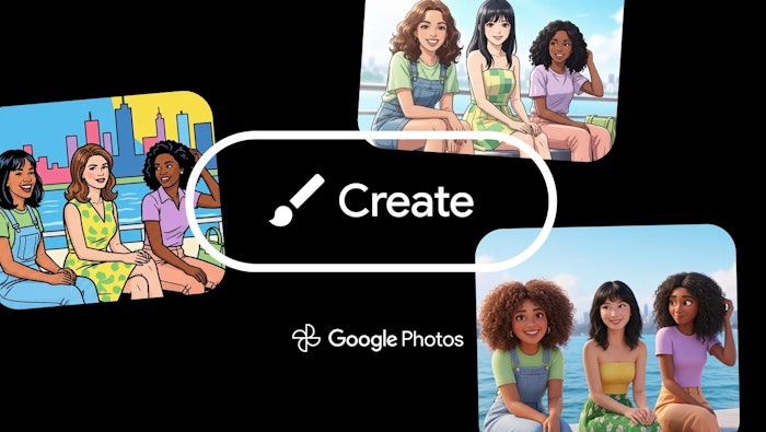 Create tab in Google Photos产品图