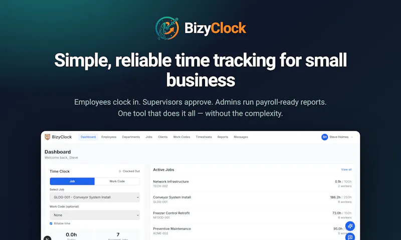 BizyClock screenshot 2