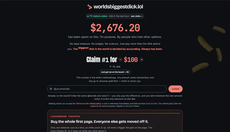 worldsbiggestdick.lol screenshot 2