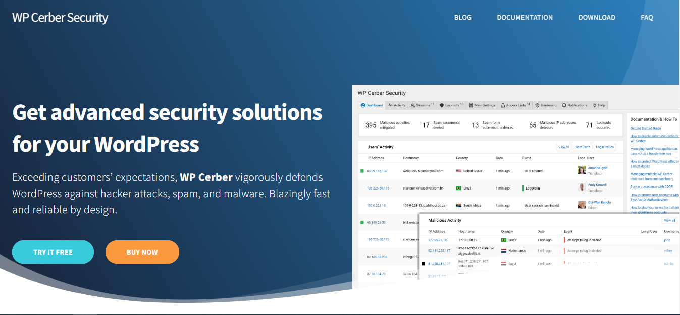 WP Cerber Security gallery image