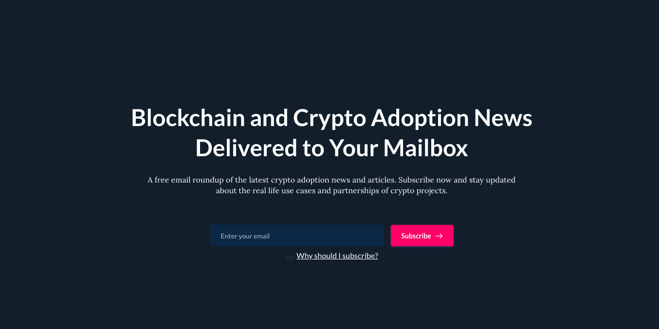 Blockchain & Crypto Adoption Newsletter gallery image