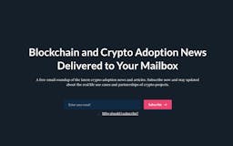 Blockchain & Crypto Adoption Newsletter media 1