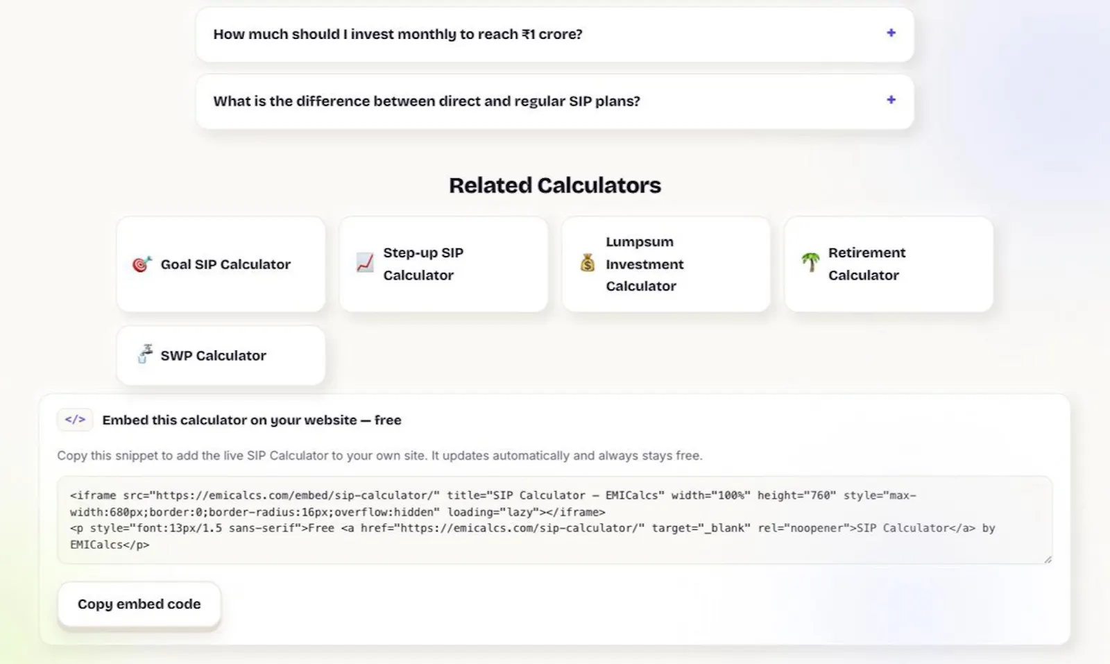EMICalcs screenshot 4