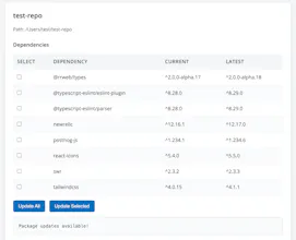 NPM Dependency Manager gallery image