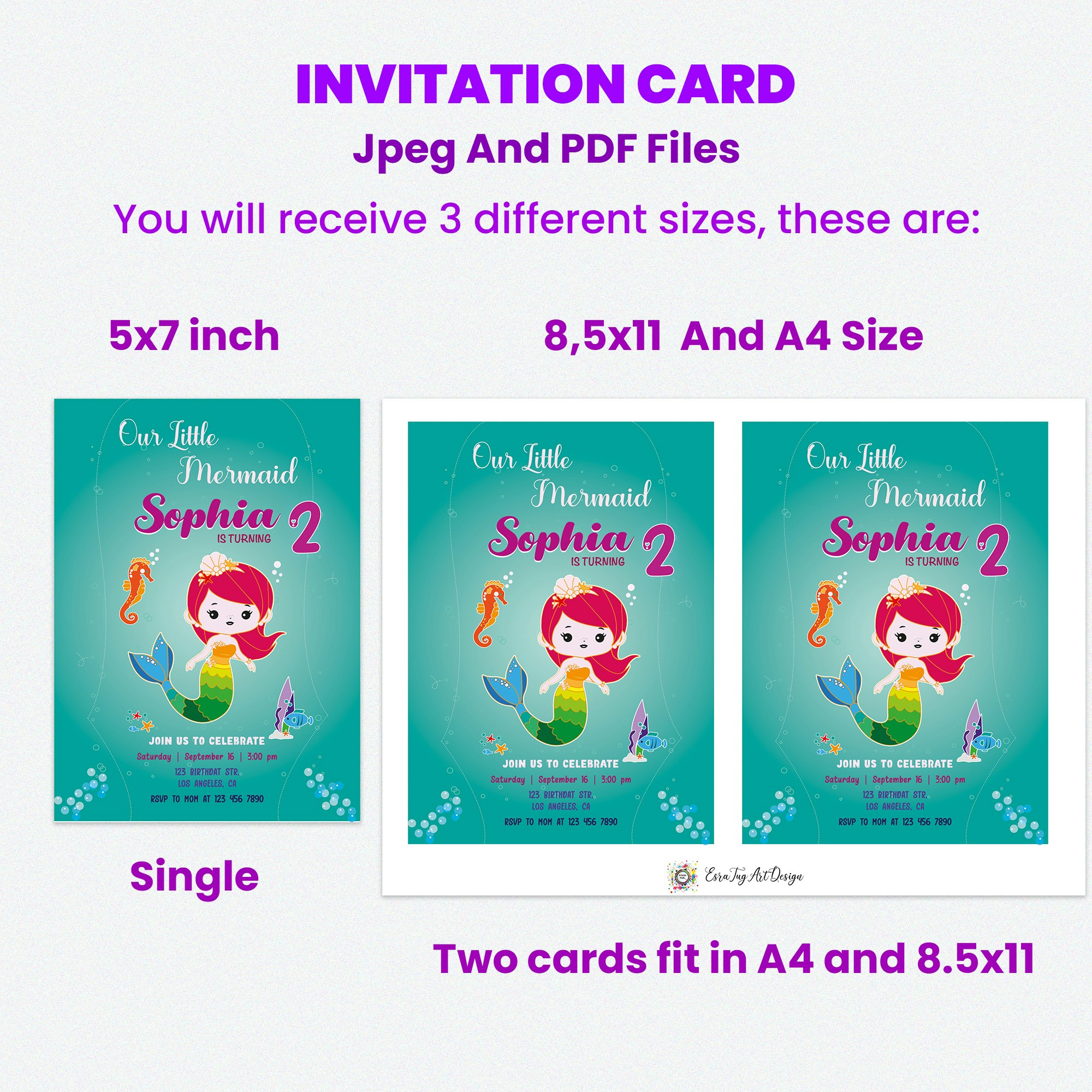 Kids Birthday Invitation Bundle media 1