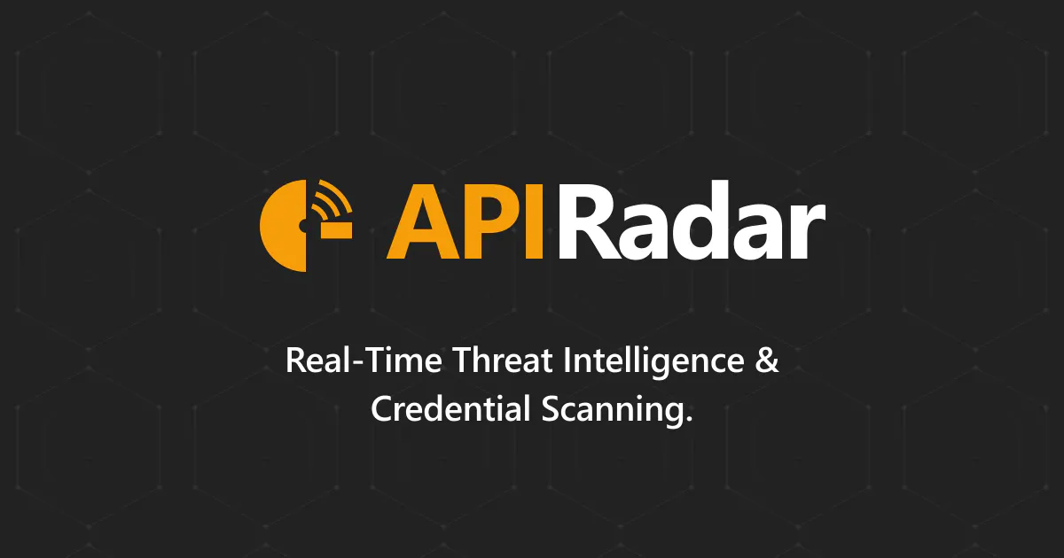 APIRadar – Open-Source API Key Scanner 截图