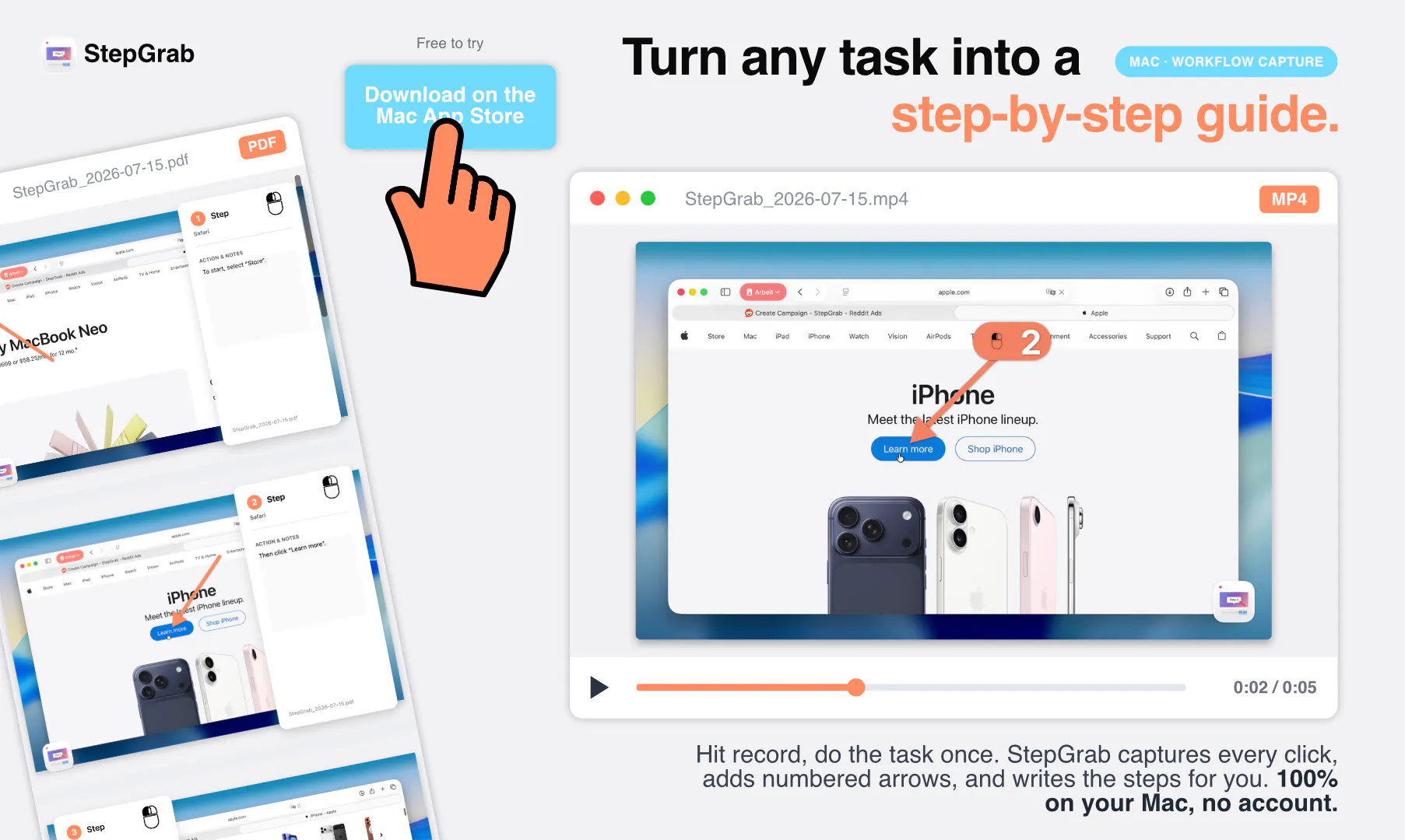 StepGrab screenshot 1