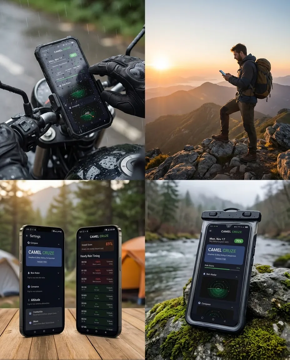 Banner del producto Camel Cruze - Bikers Weather App